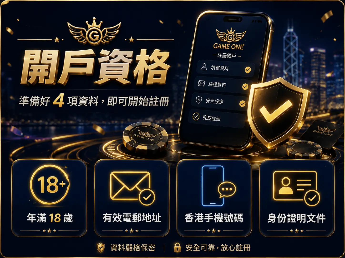 港式開戶資格 (Gameone)